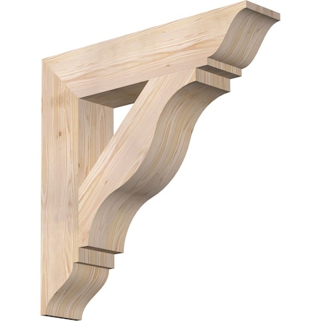 Ekena Millwork Funston Traditional Smooth Bracket, Douglas Fir, 5 1/2"W x 28"D x 28"H BKT06X28X28FST01SDF
